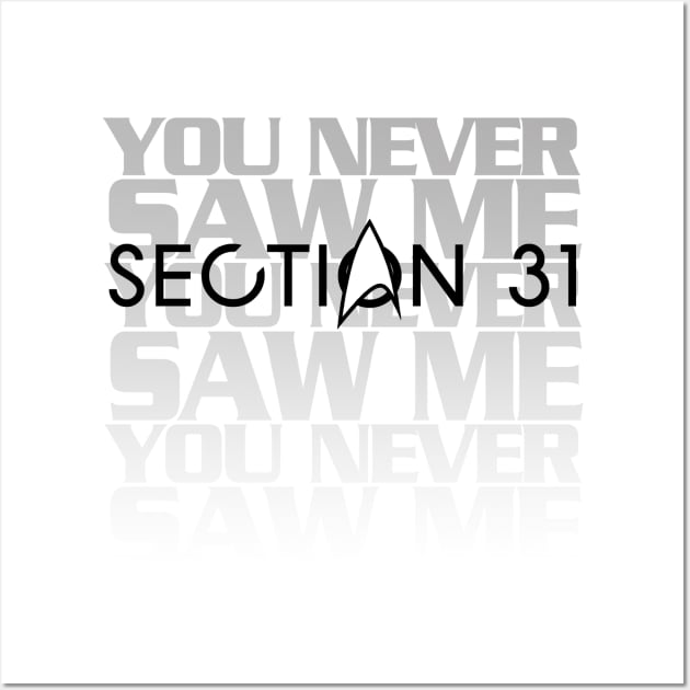 Section 31 You Never Saw Me Wall Art by PopCultureShirts